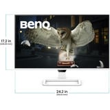 BenQ EW270Q 27" Moniteur gaming Blanc, 1x DisplayPort, 1x HDMI, 1x USB-C, 200 Hz, 68,6 cm (27"), 2560 x 1440 pixels, 2K Ultra HD, LCD, 1 ms, Blanc