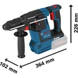 Bosch GBH 18V-26F PROFESSIONAL 980 tr/min SDS Plus, Marteau piqueur Bleu/Noir, SDS Plus, Noir, Bleu, Rouge, Moteur sans balai, 2,6 cm, 980 tr/min, 2,6 J