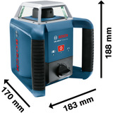 Bosch GRL 400 H Professional 0601061806, Laser rotatif Bleu/Noir
