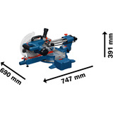 Bosch Scie à onglets et à coupe d'onglets GCM305-216S, Coupe-et scie à onglet Vente au détail