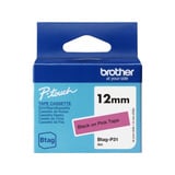 Brother BTAG-P31 – Ruban adhésif noir sur rose, 12 mm de large, non laminé 12 mm de large, non laminé, Noir sur rose, Philippines, 5 année(s), Brother, P-touch PT-N10, PT-N20, PT-N25BT, 1,2 cm