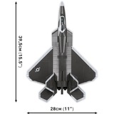 COBI Forces armées - Lockheed F-22 Raptor, Jouets de construction Échelle 1:48