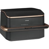 Cosori Friteuse à air chaud Dual Blaze Twinfry CAF-TF101S-AEUR Noir, Friteuse d’air chaud, 10 L, 35 °C, 240 °C, Double, Gris foncé, Or rose