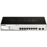 D-Link DGS-1210-10 Géré L2 Gigabit Ethernet (10/100/1000) 1U Noir, Gris, Switch Géré, L2, Gigabit Ethernet (10/100/1000), Full duplex, Grille de montage, 1U
