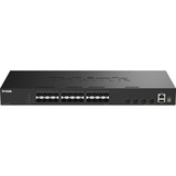 D-Link DGS-1530-28S/E commutateur réseau Géré L2 Noir, Switch Noir, Géré, L2, Full duplex, Grille de montage