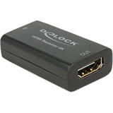 DeLOCK 11403 extension audio/video Noir, Adaptateur Avec fil, Noir