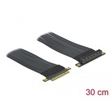 DeLOCK 85766 carte et adaptateur d'interfaces Interne PCIe, Carte de montage PCIe, PCIe, Noir, 0,3 m, 1 pièce(s)