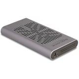 DeLOCK Boîtier USB externe 20 Gbps pour 2 x M.2 NVMe PCIe SSD, Boîtier disque dur Gris