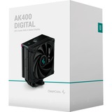 DeepCool AK400 Digital, Refroidisseur CPU Noir, Connecteur de ventilateur PWM à 4 broches