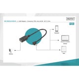 Digitus Adaptateur USB 2.0, connecteur Micro USB 90° > prise USB-A Noir