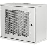 Digitus Boîtiers muraux SOHO, non montés - 540 x 400 mm (lxp), Armoire informatique Gris clair, non montés - 540 x 400 mm (lxp), Rack monté sur le mur, 9U, 60 kg, Rails de rack, Gris