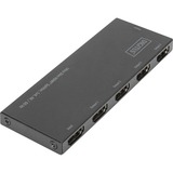 Digitus Ultra Slim HDMI Splitter, 1x4, 4K / 60 Hz, Repartiteur HDMI Noir