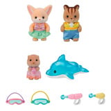 EPOCH Sylvanian Families - Amis de la maternelle aventure "Plaisir à la piscine", Jouets de construction 