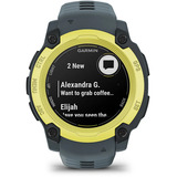 Garmin Instinct E, Smartwatch Gris foncé/limette