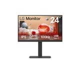 LG 24BA750-B écran plat de PC 60,5 cm (23.8") 1920 x 1080 pixels Full HD LCD Noir Moniteur Noir, 1x DisplayPort, 1x HDMI, 1x USB-C, 4x USB-A, 1x RJ-45, 60,5 cm (23.8"), 1920 x 1080 pixels, Full HD, LCD, 5 ms, Noir