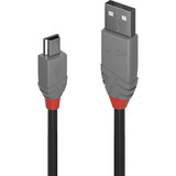 Lindy Câble USB 2.0 Type A vers Mini-B, Anthra Line Gris
