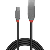 Lindy Câble USB 2.0 Type A vers Mini-B, Anthra Line Gris