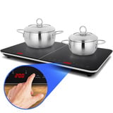 Medion LIFE Plaque de cuisson à induction double MD18493, Plaque chauffante Noir