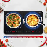 Medion LIFE Plaque de cuisson à induction double MD18493, Plaque chauffante Noir