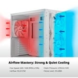 Montech HP140 ARGB PWM 140x140x25 ventilateurs de boîtier Blanc, 3 pièces, 140 x 140 x 25 mm