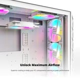 Montech HP140 ARGB PWM 140x140x25 ventilateurs de boîtier Blanc, 3 pièces, 140 x 140 x 25 mm