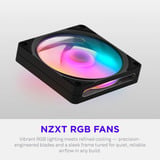 NZXT F120 RGB ventilateur de boîtier Noir, 120 x 120 x 25 mm, PWM