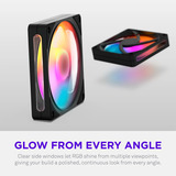 NZXT F120 RGB ventilateur de boîtier Noir, 120 x 120 x 25 mm, PWM