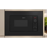 Neff HLAWG26S3 micro-onde Noir Micro-onde simple Intégré 20 L 800 W, Four à micro-ondes Intégré, Micro-onde simple, 20 L, 800 W, Écran integré, LED