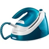 Philips Centrale vapeur PerfectCare Compact Essential GC6840/20, Centrales à vapeur Pétrole/Blanc, 2400 W, 360 g/min, Semelle SteamGlide, 6 bar, 1,3 L, 120 g/min
