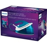 Philips Centrale vapeur PerfectCare Compact Essential GC6840/20, Centrales à vapeur Pétrole/Blanc, 2400 W, 360 g/min, Semelle SteamGlide, 6 bar, 1,3 L, 120 g/min
