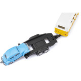 SIKU VW T1 with trailer and VW Beetle Ensemble de modèles réduits de voitures Pré-assemblé 1:50, Modèle réduit de voiture Ensemble de modèles réduits de voitures, Pré-assemblé, 1:50, Unisexe, Métal, Plastique, 3 pièce(s)