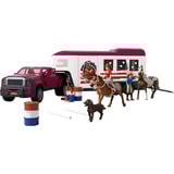 Schleich Pick-up et sa grande remorque équestre, Jeu véhicule Animal, 5 an(s), Multicolore