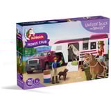 Schleich Pick-up et sa grande remorque équestre, Jeu véhicule Animal, 5 an(s), Multicolore