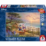 Schmidt Spiele Thomas Kinkade Studios : Disney - Donald et Daisy Une après-midi de canard, Puzzle 