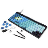 Sharkoon SKILLER SGK50 S3 Ultimate Rev2 RGB bundle mécanique Turquoise, Layout DE (QWERTZ), Sharkoon Linéaire, 75%