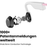 Shokz OpenMove Casques Avec fil &sans fil Crochets auriculaires Appels/Musique USB Type-C Bluetooth Rose  technologie conduction osseuse rose fuchsia, Avec fil &sans fil, Appels/Musique, 20 - 20000 Hz, 29 g, Casques, Rose