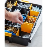 Stanley CUBIX ORGANISEUR SORTMASTER 17 COMPARTIMENTS, Boîte à outils Noir/Jaune, Boîte pour petites pièces, Noir, Transparent, Jaune, 90 mm, 430 mm, 330 mm