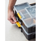 Stanley CUBIX ORGANISEUR SORTMASTER 17 COMPARTIMENTS, Boîte à outils Noir/Jaune, Boîte pour petites pièces, Noir, Transparent, Jaune, 90 mm, 430 mm, 330 mm