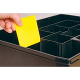 Stanley CUBIX ORGANISEUR SORTMASTER 17 COMPARTIMENTS, Boîte à outils Noir/Jaune, Boîte pour petites pièces, Noir, Transparent, Jaune, 90 mm, 430 mm, 330 mm