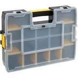 Stanley CUBIX ORGANISEUR SORTMASTER 17 COMPARTIMENTS, Boîte à outils Noir/Jaune, Boîte pour petites pièces, Noir, Transparent, Jaune, 90 mm, 430 mm, 330 mm