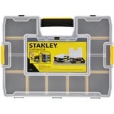 Stanley CUBIX ORGANISEUR SORTMASTER 17 COMPARTIMENTS, Boîte à outils Noir/Jaune, Boîte pour petites pièces, Noir, Transparent, Jaune, 90 mm, 430 mm, 330 mm