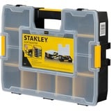 Stanley CUBIX ORGANISEUR SORTMASTER 17 COMPARTIMENTS, Boîte à outils Noir/Jaune, Boîte pour petites pièces, Noir, Transparent, Jaune, 90 mm, 430 mm, 330 mm