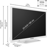 Telefunken  24" TV LED Blanc
