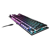 Turtle Beach Clavier gaming PC TITAN Switch mécanique linéaire sans pavé numérique Vulcan TKL avec éclairage RGB AIMO par touche, plaque supérieure en aluminium anodisé et câble USB-C amovible - Noir Noir, Layout DE, Roccat Titan Speed, plaque supérieure en aluminium anodisé et câble USB-C amovible - Noir, Avec fil, USB, Clavier mécanique, QWERTZ, LED RGB, Noir