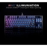 Turtle Beach Clavier gaming PC TITAN Switch mécanique linéaire sans pavé numérique Vulcan TKL avec éclairage RGB AIMO par touche, plaque supérieure en aluminium anodisé et câble USB-C amovible - Noir Noir, Layout DE, Roccat Titan Speed, plaque supérieure en aluminium anodisé et câble USB-C amovible - Noir, Avec fil, USB, Clavier mécanique, QWERTZ, LED RGB, Noir