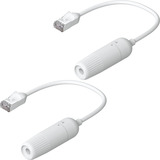 Ubiquiti Câble de rallonge Easy Cable Cat.6a F/UTP, lot de 2, Câble d'extension Blanc