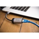Verbatim 49146 station d'accueil USB 3.2 Gen 1 (3.1 Gen 1) Type-C Noir, Argent, Adaptateur Argent/Noir, USB 3.2 Gen 1 (3.1 Gen 1) Type-C, Noir, Argent, RJ-45, Métal, USB, 5 - 40 °C