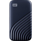 WD My Passport 2000 Go Bleu SSD externe Bleu, 2000 Go, USB Type-C, 3.2 Gen 2 (3.1 Gen 2), 1050 Mo/s, Protection par mot de passe, Bleu