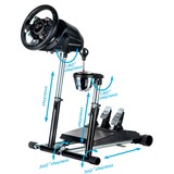Wheel Stand Pro Deluxe V2 Thrustmaster T300RS+RGS, Support Noir