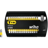 Wiha Set d'embouts XLSelector Y-Bit 25mm, 31 pièces, Set d'embouts de vissage Noir/Jaune